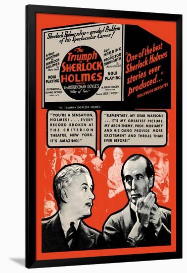 Triumph of Sherlock Holmes-null-Framed Art Print