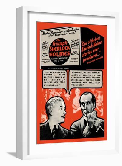 Triumph of Sherlock Holmes-null-Framed Art Print