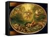 Triumph of St. Michael (Oil on Panel)-Ferdinand Victor Eugene Delacroix-Framed Stretched Canvas