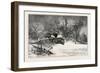 Triumph of the Snow-Plough, Canada, Nineteenth Century-null-Framed Giclee Print