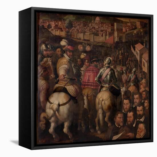 Triumph of the War Against Siena, 1563-1565-Giorgio Vasari-Framed Stretched Canvas