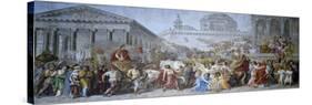 Triumph of Trajan, 1820-Luigi Ademollo-Stretched Canvas