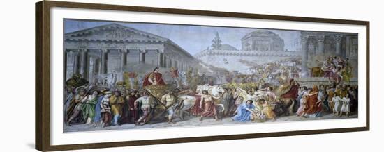 Triumph of Trajan, 1820-Luigi Ademollo-Framed Giclee Print