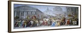 Triumph of Trajan, 1820-Luigi Ademollo-Framed Giclee Print