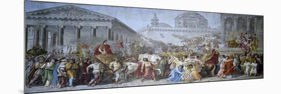 Triumph of Trajan, 1820-Luigi Ademollo-Mounted Giclee Print