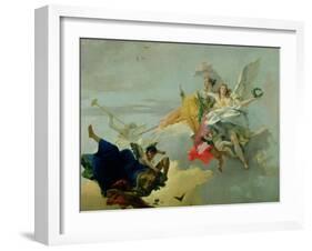 Triumph of Virtue and Nobility-Giovanni Battista Tiepolo-Framed Giclee Print