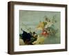 Triumph of Virtue and Nobility-Giovanni Battista Tiepolo-Framed Premium Giclee Print