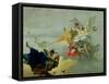 Triumph of Virtue and Nobility-Giovanni Battista Tiepolo-Framed Stretched Canvas