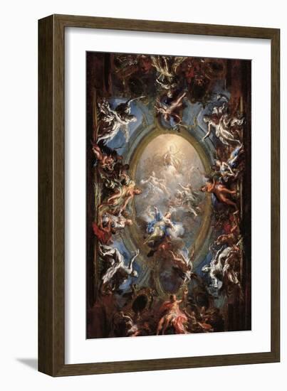 Triumph of Virtue-Giacomo Del Po-Framed Giclee Print