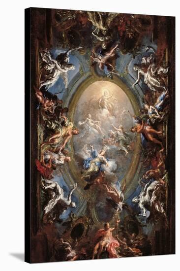 Triumph of Virtue-Giacomo Del Po-Stretched Canvas