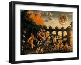Triumph of Virtue-Andrea Mantegna-Framed Art Print