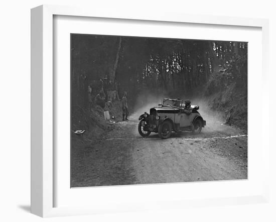 Triumph taking part in a motoring trial, c1930s-Bill Brunell-Framed Photographic Print