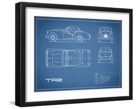 Triumph TR2-Blue-Mark Rogan-Framed Art Print