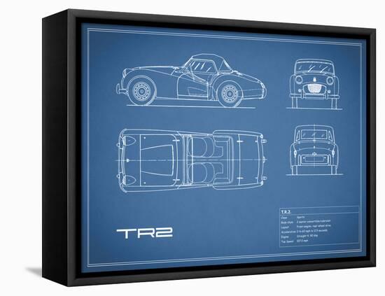 Triumph TR2-Blue-Mark Rogan-Framed Stretched Canvas