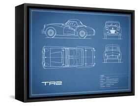 Triumph TR2-Blue-Mark Rogan-Framed Stretched Canvas