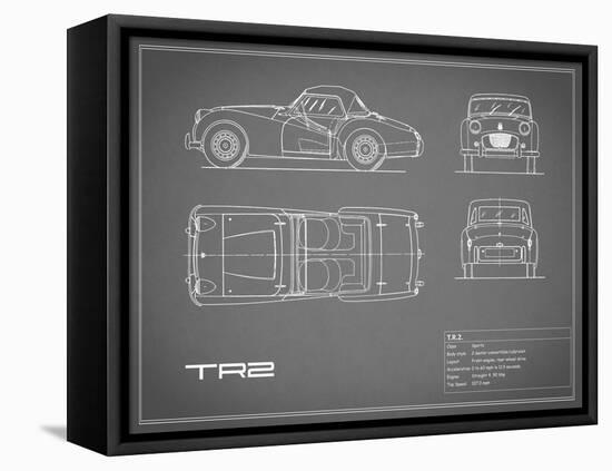 Triumph TR2-Grey-Mark Rogan-Framed Stretched Canvas