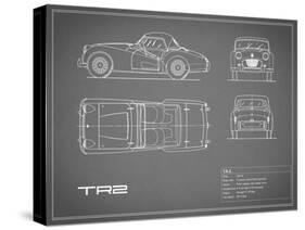 Triumph TR2-Grey-Mark Rogan-Stretched Canvas