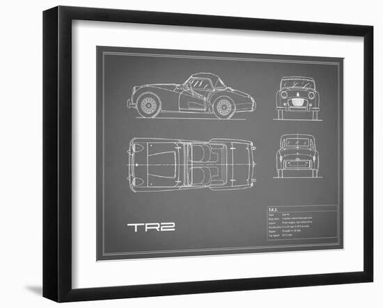 Triumph TR2-Grey-Mark Rogan-Framed Art Print