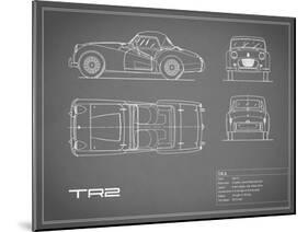 Triumph TR2-Grey-Mark Rogan-Mounted Art Print