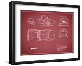 Triumph TR2-Maroon-Mark Rogan-Framed Art Print