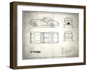 Triumph TR2 White-Mark Rogan-Framed Art Print