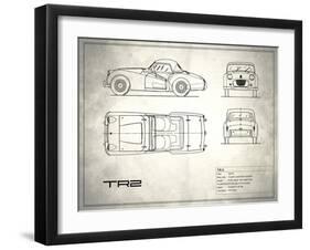 Triumph TR2 White-Mark Rogan-Framed Art Print