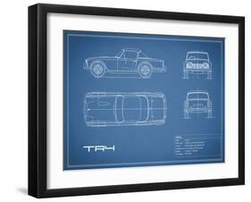 Triumph TR4-Blue-Mark Rogan-Framed Art Print