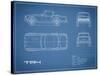 Triumph TR4-Blue-Mark Rogan-Stretched Canvas