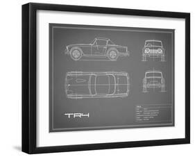 Triumph TR4-Grey-Mark Rogan-Framed Art Print