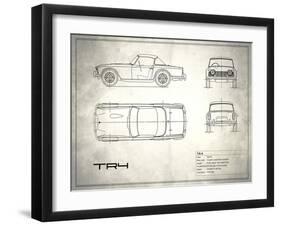 Triumph TR4 White-Mark Rogan-Framed Art Print