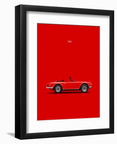 Triumph TR6 Red-Mark Rogan-Framed Art Print