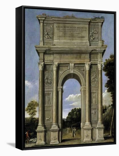 Triumphal Arch, 1607-1615-Domenichino-Framed Stretched Canvas