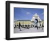 Triumphal Arch and Praca do Comercio, Baixa, Lisbon, Portugal-Michele Molinari-Framed Photographic Print