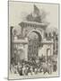 Triumphal Arch at Albert-Bridge, Manchester-null-Mounted Giclee Print