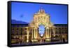 Triumphal Arch at Dusk, Lisbon, Portugal, South West Europe-Neil Farrin-Framed Stretched Canvas