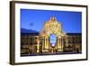 Triumphal Arch at Dusk, Lisbon, Portugal, South West Europe-Neil Farrin-Framed Photographic Print