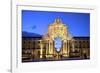 Triumphal Arch at Dusk, Lisbon, Portugal, South West Europe-Neil Farrin-Framed Photographic Print