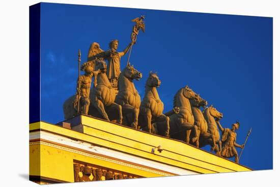 Triumphal Arch in Palace Square.-Jon Hicks-Stretched Canvas