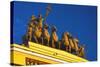 Triumphal Arch in Palace Square.-Jon Hicks-Stretched Canvas