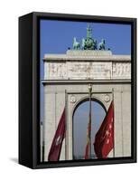 Triumphal Arch, Moncloa, Madrid, Spain-Upperhall-Framed Stretched Canvas