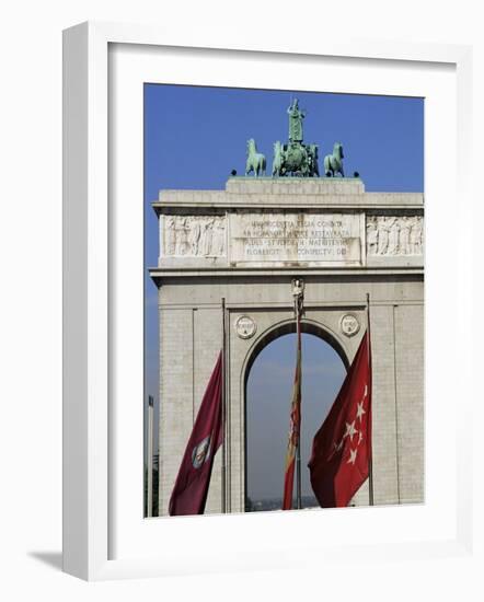 Triumphal Arch, Moncloa, Madrid, Spain-Upperhall-Framed Photographic Print