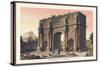 Triumphal Arch of Constantine-M. Dubourg-Stretched Canvas