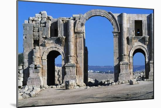 Triumphal Arch of Emperor Hadrian, Ad 129-130, Jerash, Jordan AD-null-Mounted Giclee Print