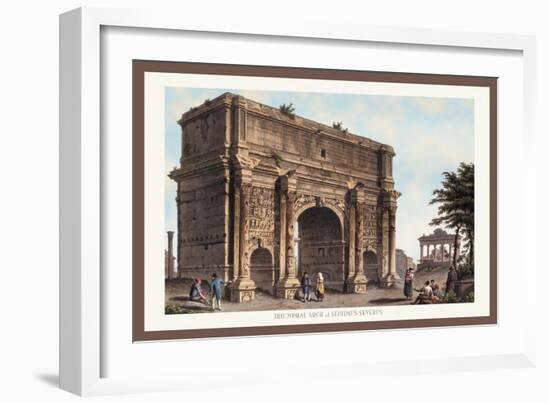 Triumphal Arch of Septimus Severus-M. Dubourg-Framed Art Print