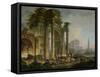 Triumphal Arch (Oil on Canvas)-Pierre Antoine Demachy-Framed Stretched Canvas