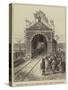 Triumphal Arch on the Alexandra Railway Bridge at Wuzeerabad-null-Stretched Canvas