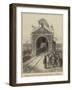 Triumphal Arch on the Alexandra Railway Bridge at Wuzeerabad-null-Framed Giclee Print