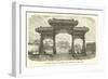 Triumphal Arch on the Bridge over the Lakes of the Palace-null-Framed Giclee Print