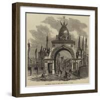 Triumphal Arch on the Ouse Bridge at York-null-Framed Giclee Print