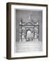 Triumphal Arch on the West End of Westminster Hall, London, 1727-Pierre Fourdrinier-Framed Giclee Print